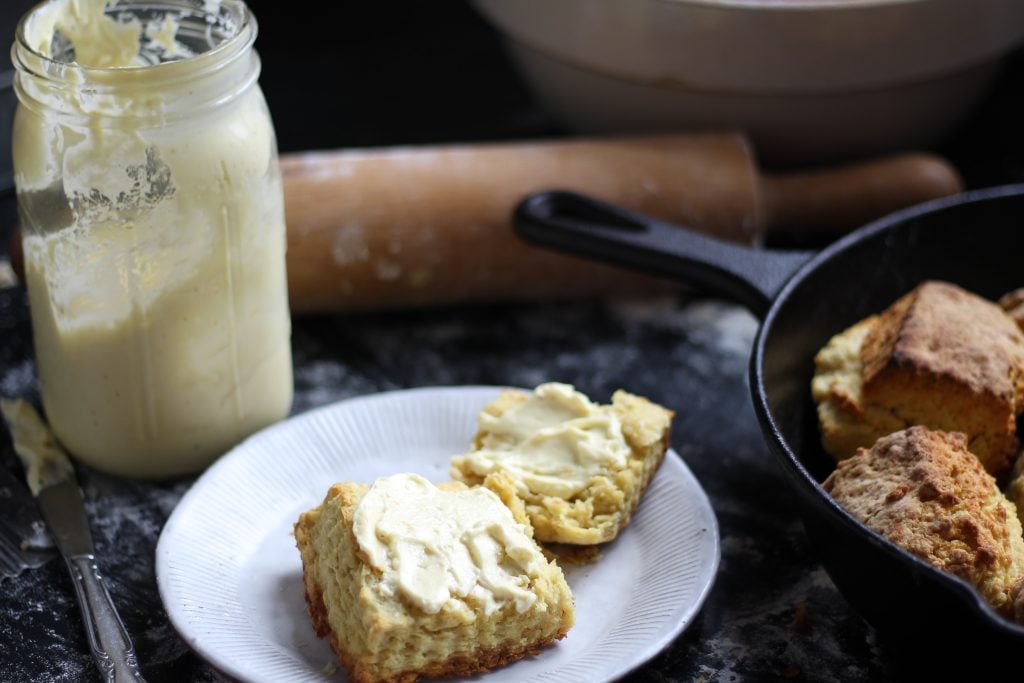 buttered biscuit