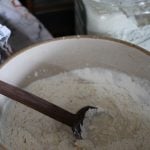stirring dough