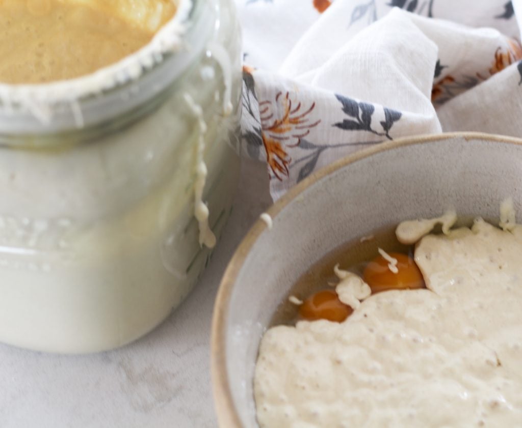 sourdough crepe batter