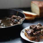 open faced roast beef
