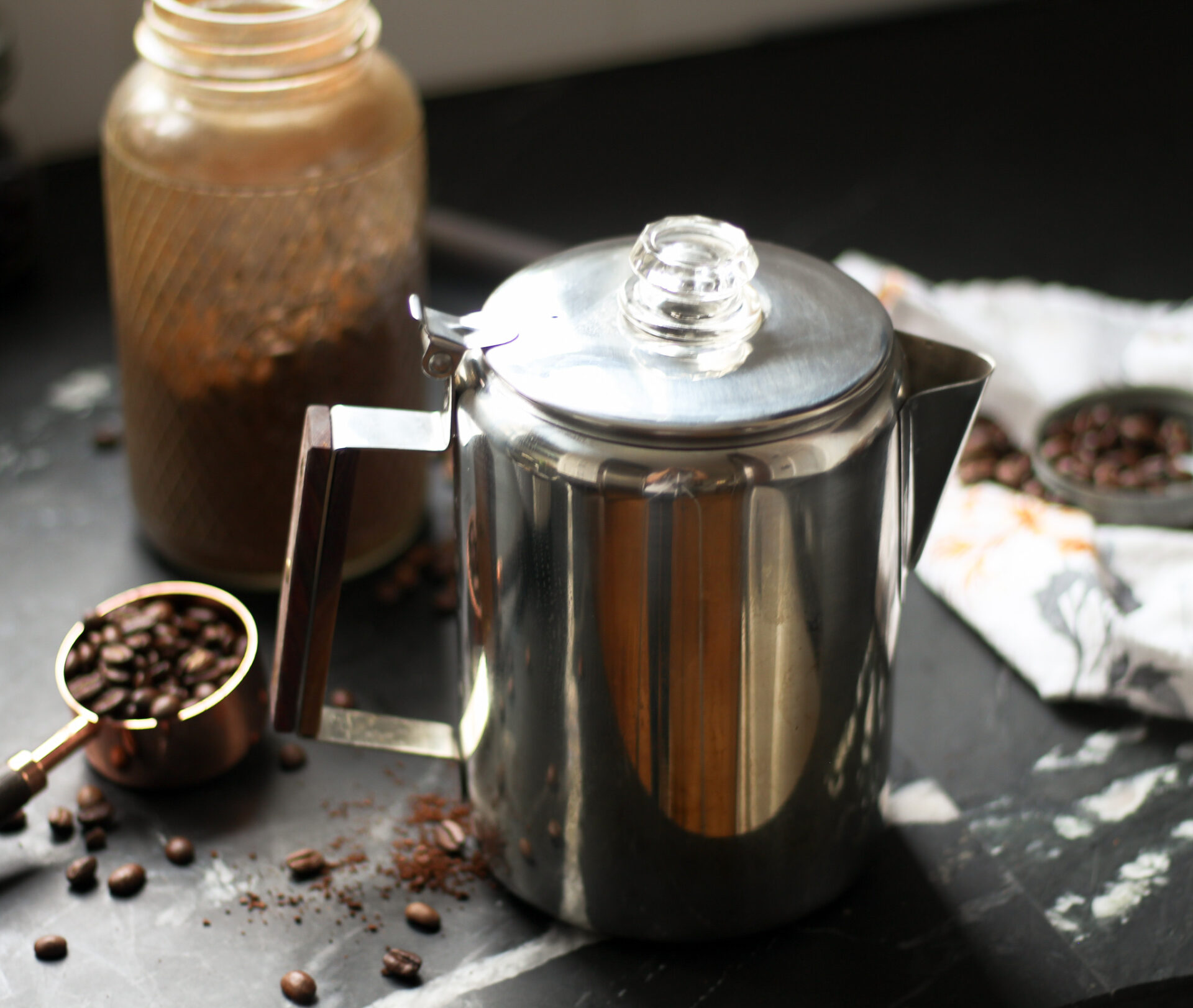 stainless steel percolator