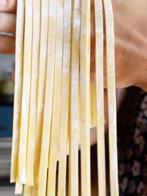 homemade egg pasta