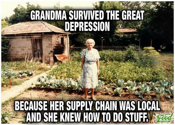 grandma survived the great depression meme