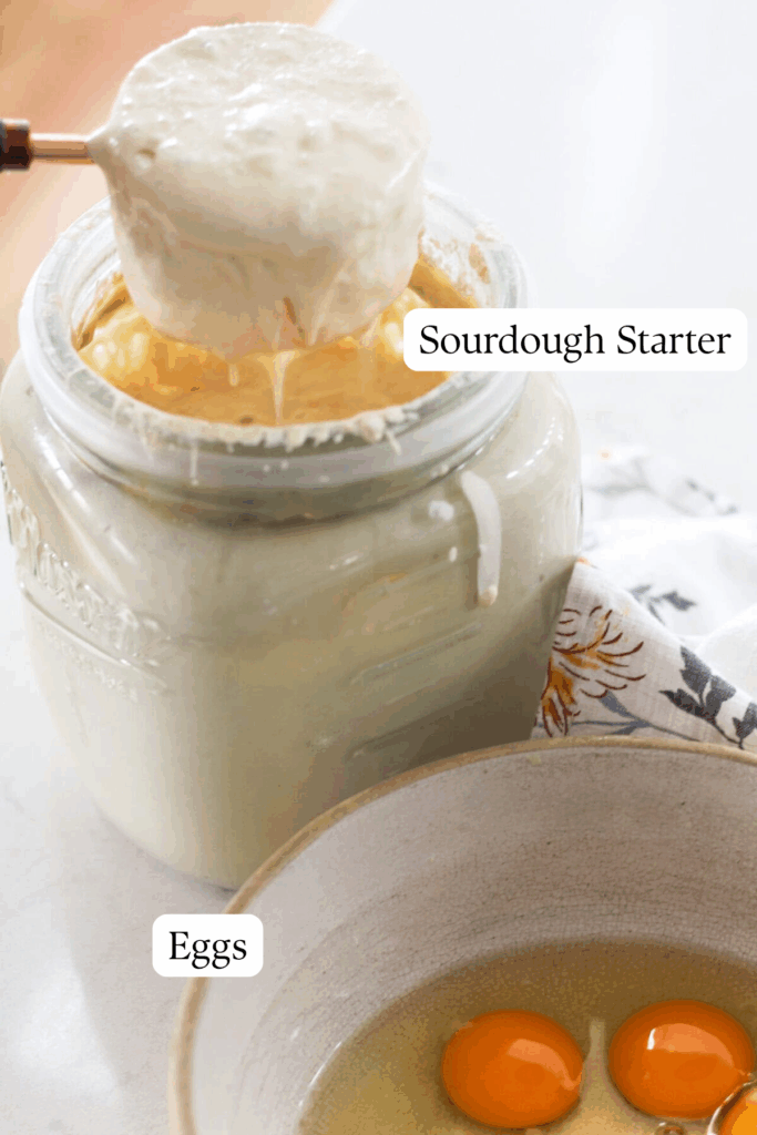 labeled sourdough crepes ingredients