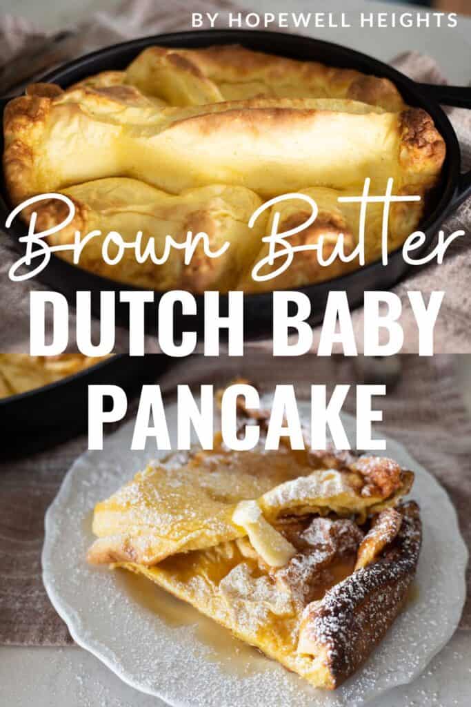 brown butter dutch baby pancake recipe