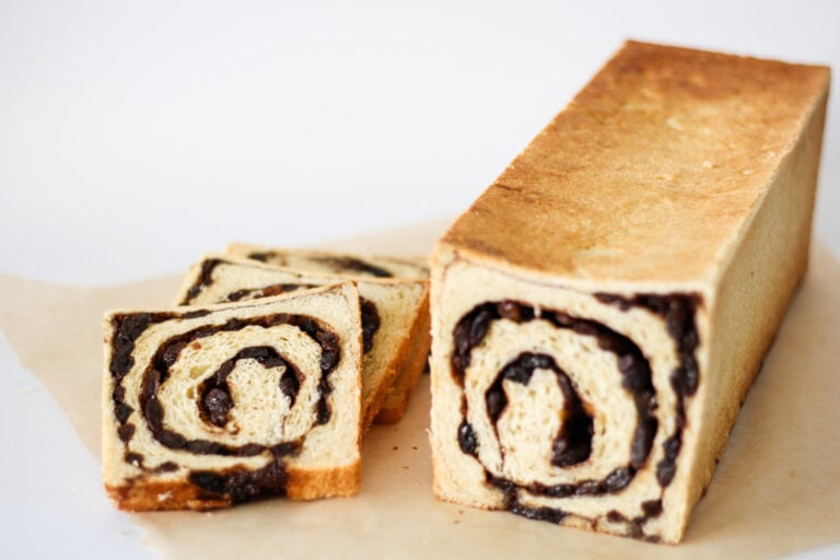 sliced sourdough cinnamon raisin swirl bread