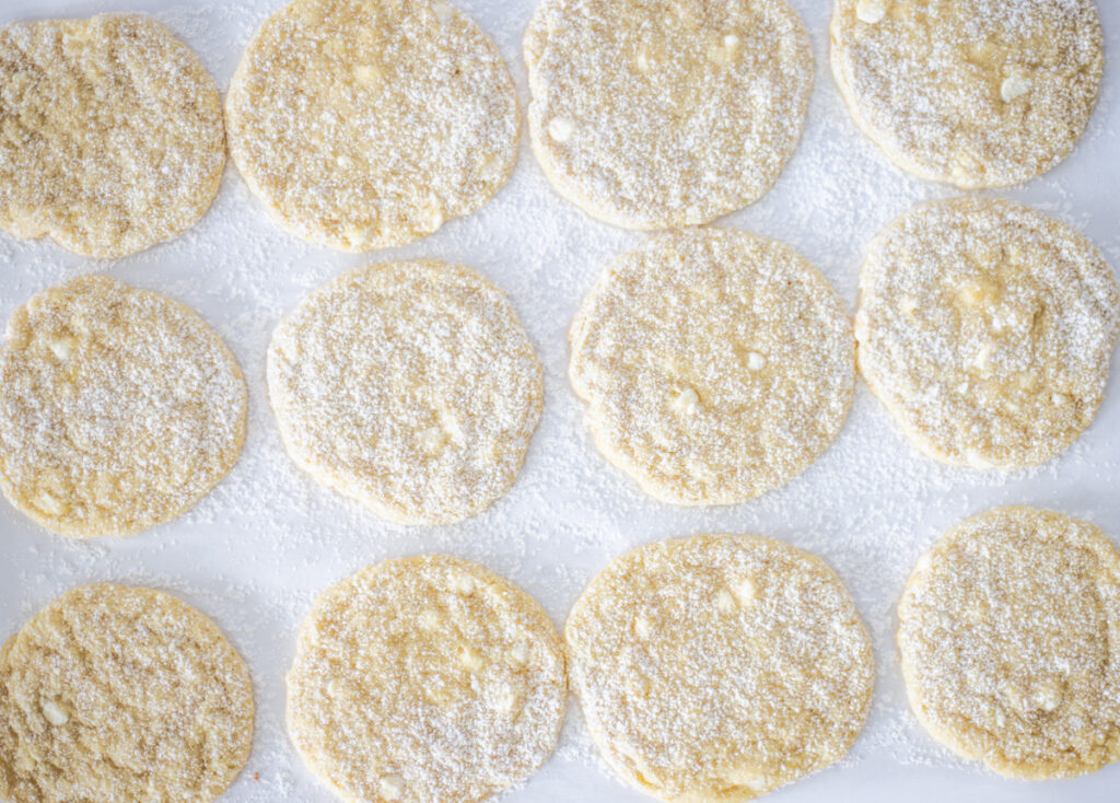 sourdough discard lemon drop cookies