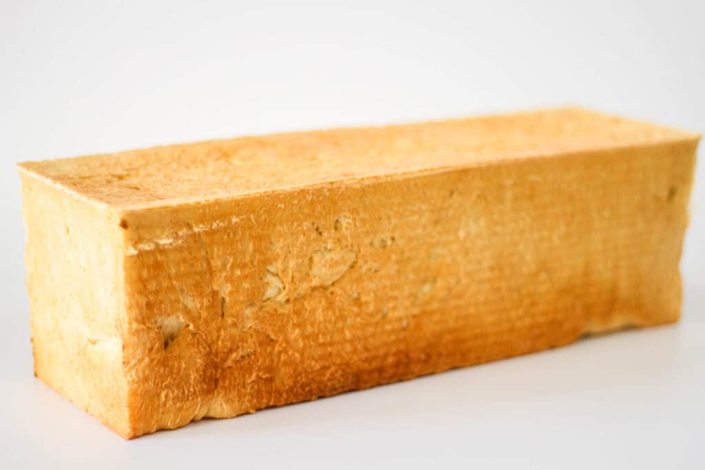 square sourdough loaf of bread