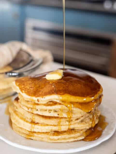 fluffy sourdough pancakes