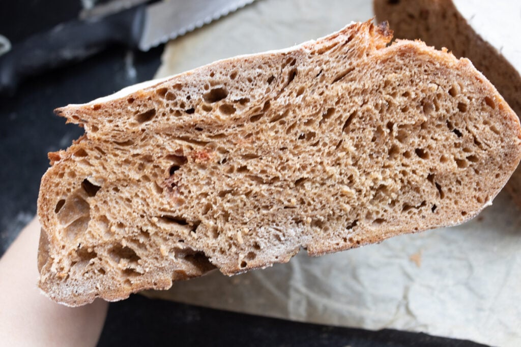 beetroot sourdough artisan bread