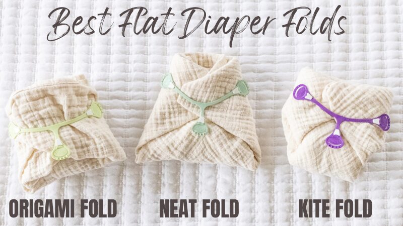 types of flat diaper folds