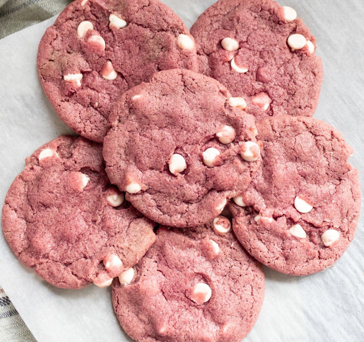pink sourdough sugar cookies