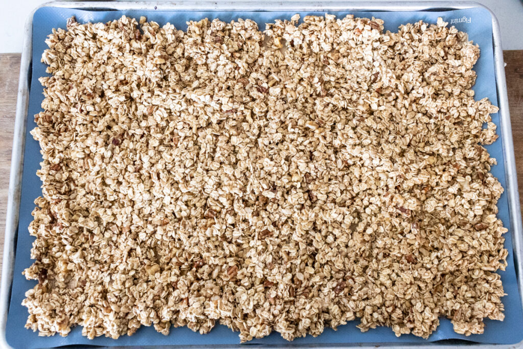 homemade granola mixture
