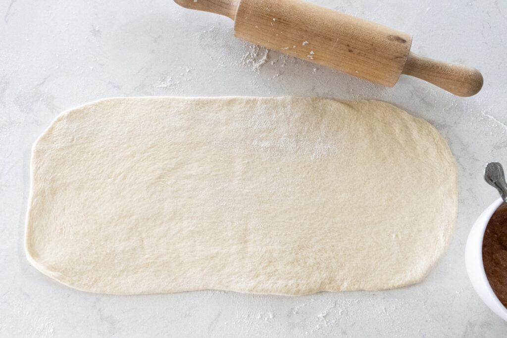 rolled out dough