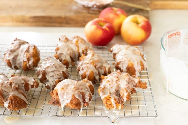 sourdough apple fritters
