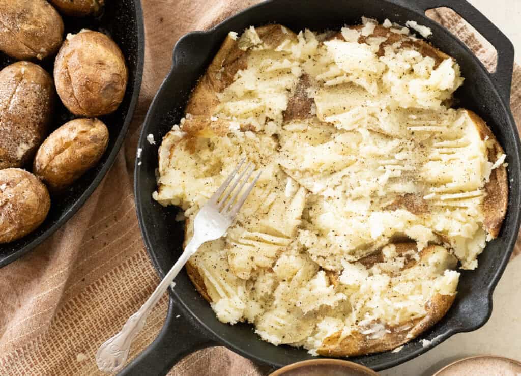 smashed potatoes