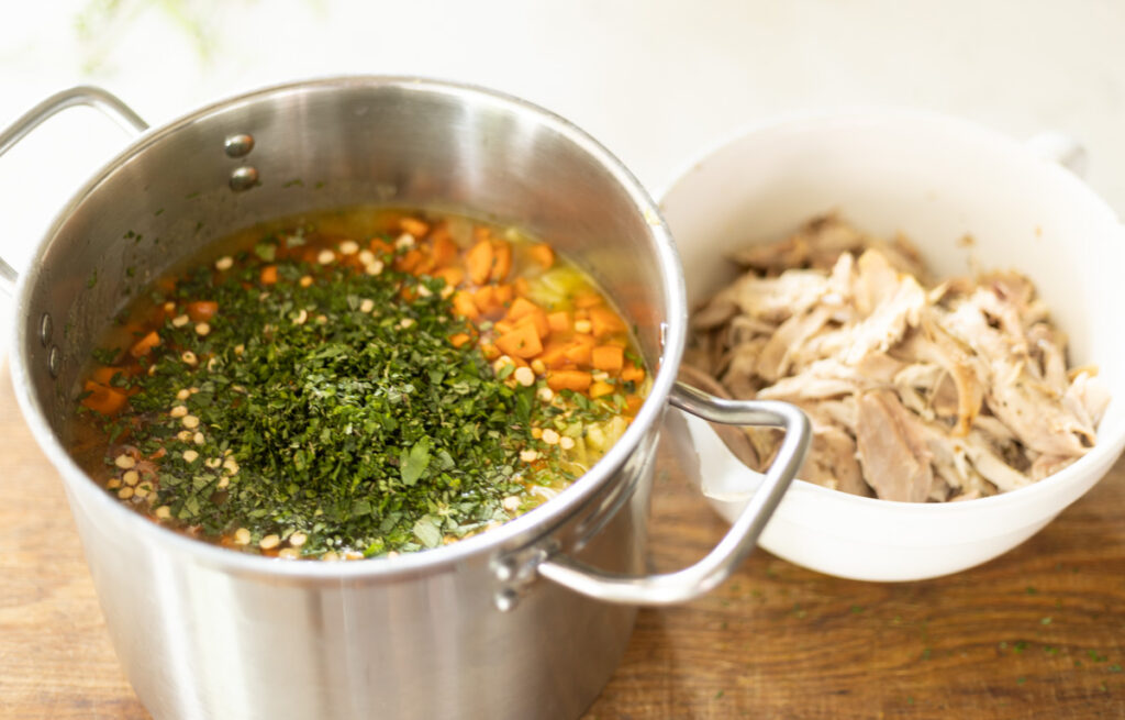 ingredients for gut healing soup