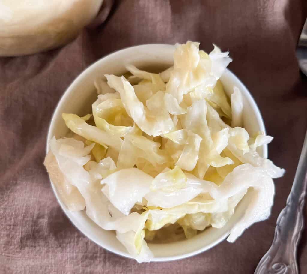 raw sauerkraut