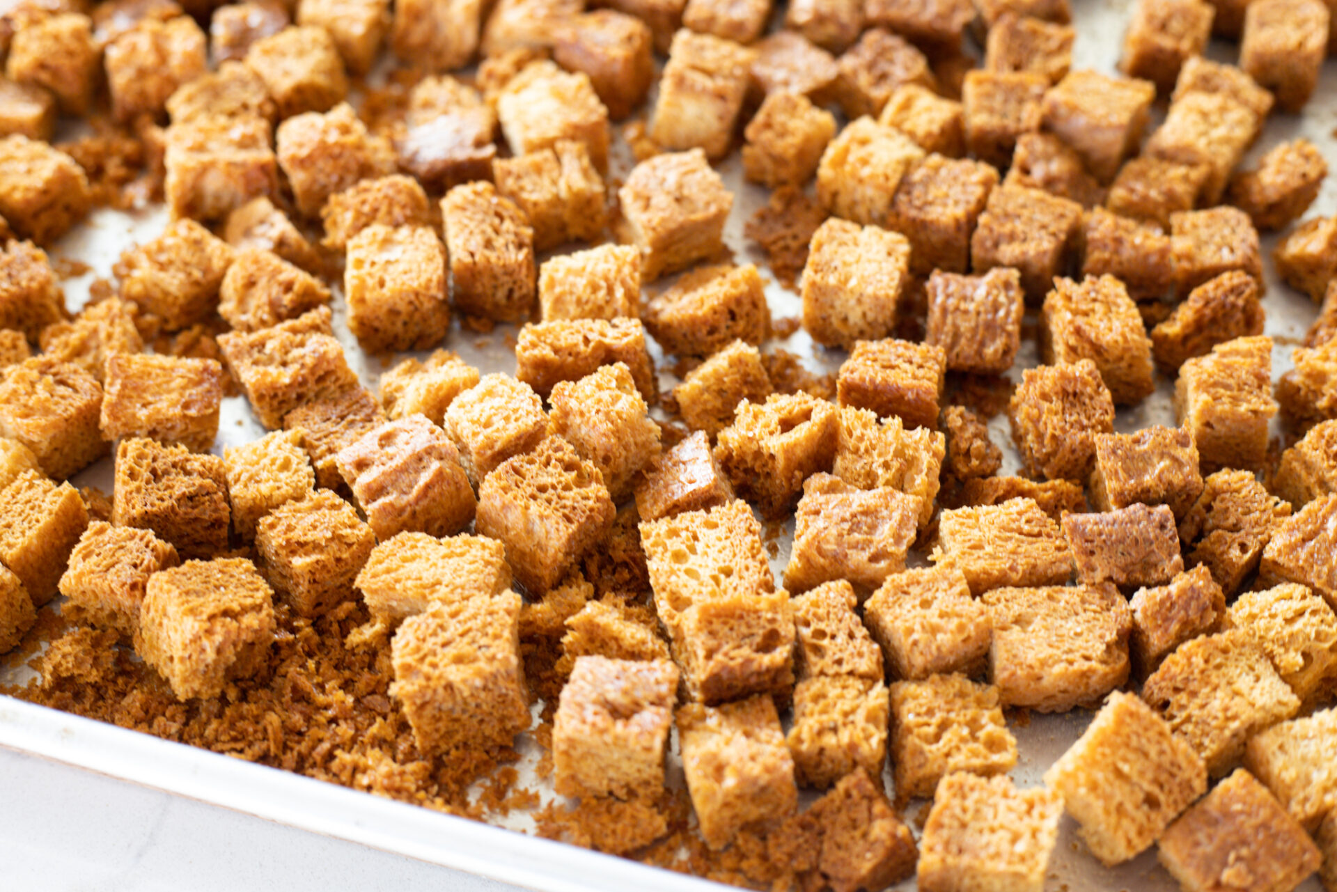 sourdough croutons