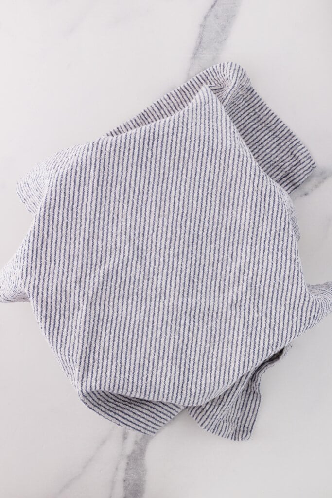 ingredients covered with cloth