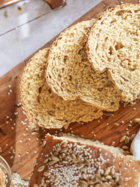 seeded sourdough bread featured image