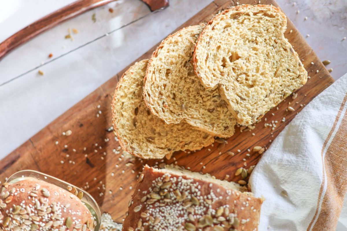 seeded sourdough bread featured image