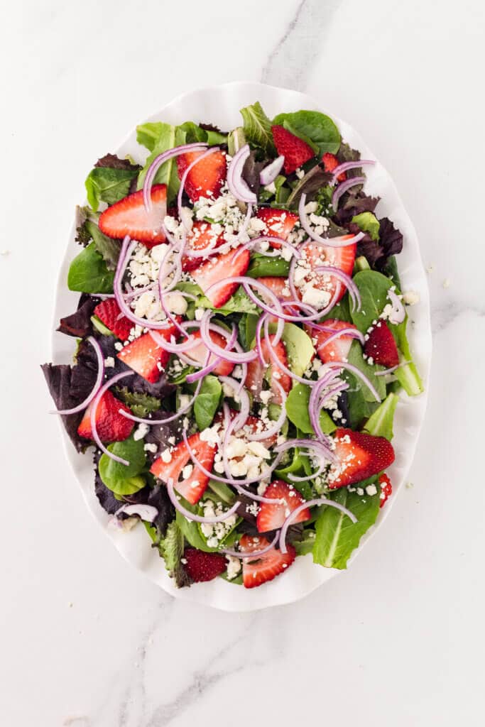 added red onions to the salad