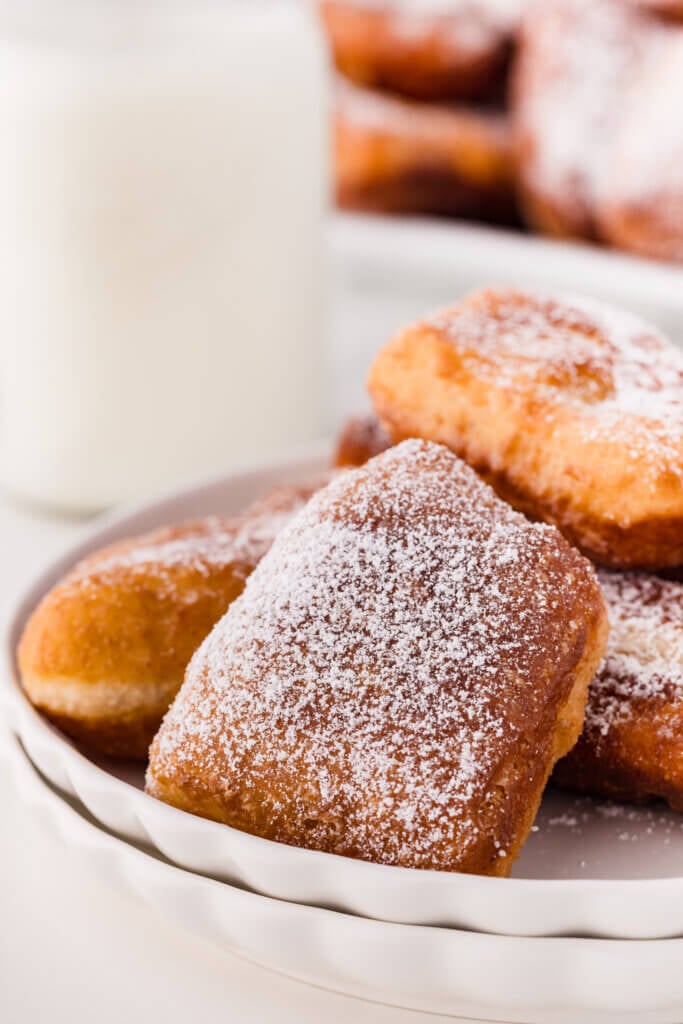 sourdough beignets on a plate